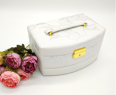 Шкатулка для ювелирных изделий,  22,5 х 16 х 13,5 см (7 цветов)