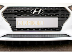 Защита радиатора Hyundai Solaris 2017- chrome