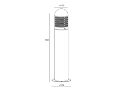 Садово-парковый светильник серии  BRISBANE 61828-650 /900