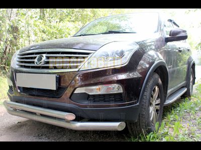Защита радиатора Ssang Yong Rexton (II) 2006-2012 black