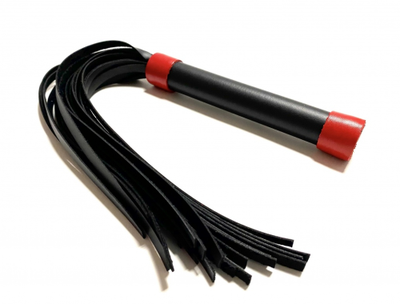 50013ars Плеть из эко-кожи чёрно-красная