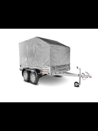 Прицеп «Спутник Moto» (2530x1440x330) двухосный, оцинкованная рама, с силовым подрамником