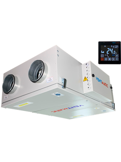 VMPVU-E-RR-500-3.0/1-1 КОМПАКТНАЯ ПРИТОЧНО-ВЫТЯЖНАЯ УСТАНОВКА С РОТОРНЫМ РЕКУПЕРАТОРОМ 500 м3/ч, 3,0 kW/230VAC
