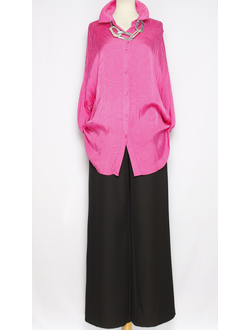 Брюки "Палаццо широкие" чёрные р.52-56