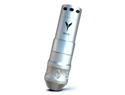Беспроводная тату машинка WOS E80 Pro Stroke 3.0-5.0mm Silver (держатель 38мм)