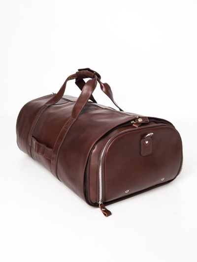 Кожаный портплед / дорожная сумка Milano Premium 
brown (арт. 4035-53)