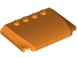 Wedge 4 x 6 x 2/3 Triple Curved, Orange (52031 / 4505118 / 6224785)
