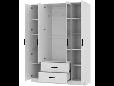 Шкаф 4-х створчатый Фьюжн ШК-14 белый (БТС)