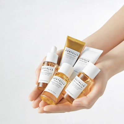 SKIN1004 Набор миниатюр дорожный с центеллой - Madagascar centella travel kit, 5 предметов (30 мл+20 мл+30 мл+30 мл+30 мл)