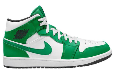 кроссовки Nike Air Jordan 1 Mid Lucky Green оригинал