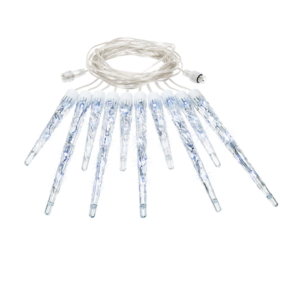 Гирлянда сосульки уличная 24V, 2м, 10шт (5шт 30см, 5шт 20см), 40led.