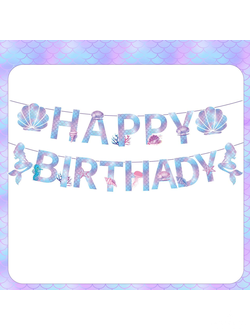 Гирлянда нв флажки русалка