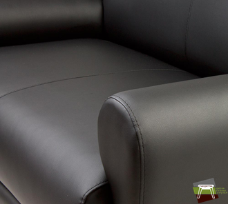 M3-2 МАТРИКС Диван трехместный (Ecotex 3001) чёрный