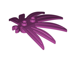 Plant Leaves 6 x 5 Swordleaf with Open O Clip Thick, Magenta (10884 / 6253887 / 6409625)