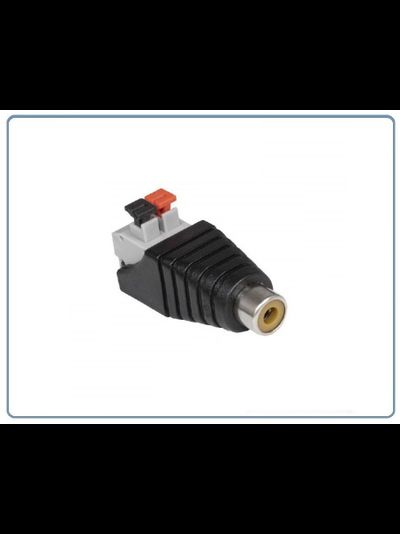 Разъем штекер RCA с быстрозажимной колодкой (мама)