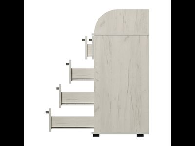 Комод Стандарт 1 (800*1020*460мм), дуб крафт белый