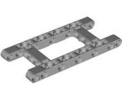 Technic, Liftarm, Modified Frame Thick 5 x 11 Open Center, Light Bluish Gray (64178 / 4540797)