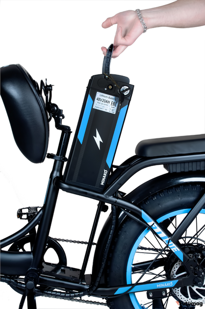 Электровелосипед Minako F11 Lite (Синий)