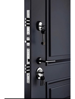 Входная Дверь ВИКТОРИЯ серая ТЕРМО Антарес