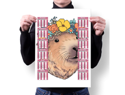 Календарь настенный Капибара, Kapibara-san №34