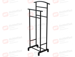 KOC114B Напольная костюмная вешалка, стойка для хранения одежды цвет: черный шагрень