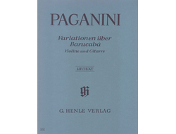 Paganini 60 Variations on Barucaba theme op. 14 for Violin and Guitar