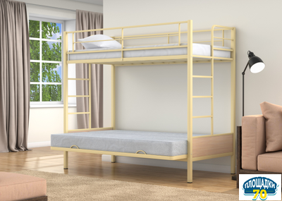 Двухъярусная кровать-диван Дакар 1 Слоновая кость