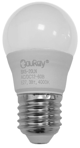 Светодиодная лампа TauRay BX5-20LN (12-60 В, 3 Вт, Е27) фото 1