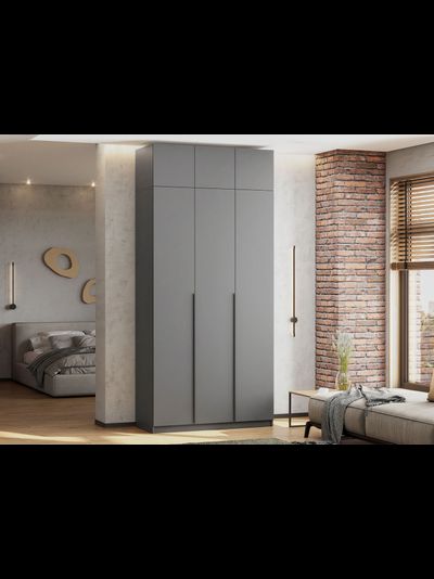 ШК 5 1200 шкаф трехстворчатый распашной с антресолью Графит