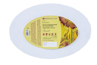 Холст на подрамнике &quot;Сонет&quot;, овальный, 20*30 см, 100% хлопок, 280г/м2, акриловый грунт, среднее зерно