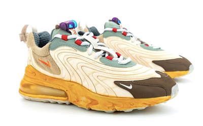 Nike Air Max 270 Travis Scott X React (серые с желтым)