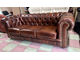 Кожаный диван-кровать Chesterfield. Made in Finland. Натуральная итальянская кожа.