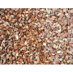 Розовый мрамор галтовка, фракция 3-5 мм