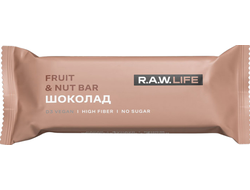 Батончик орехово-фруктовый "Шоколад", 47г (R.A.W.LIFE)