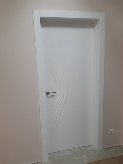 PORTE RICHI (Беларусь). АРБАТ, МОДЕЛЬ ЛЧ12 (Л11), ЭМАЛЬ БЕЛАЯ. ПОЛОТНО ГЛУХОЕ с 3D ФРЕЗЕРОВКОЙ