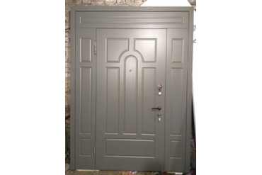 входная дверь большая широкая с МДФ