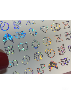 Голографический фольгированный слайдер GS-116