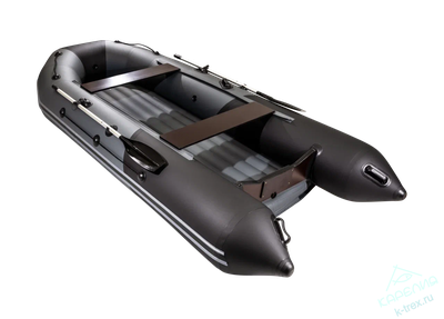 Лодка ПВХ Мастер Лодок Таймень NX3800НДНД Pro Графит / Чёрный