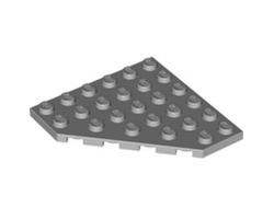 Wedge, Plate 6 x 6 Cut Corner, Light Bluish Gray (6106 / 4211520)