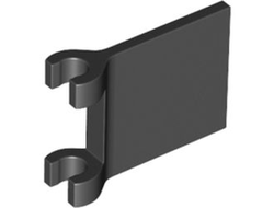 Flag 2 x 2 Square with Flared Edge, Black (80326 / 6363034)