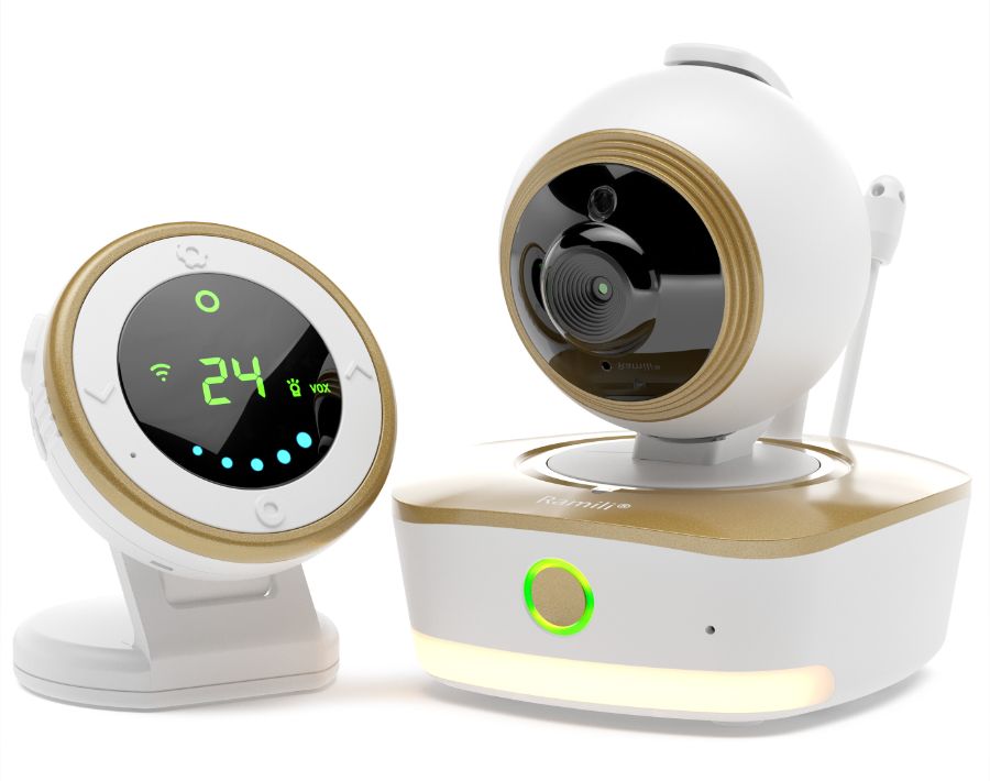 Wi-Fi радио-видеоняня Ramili Baby RV1800 с повышенной дальностью, 2-в-1, Full HD