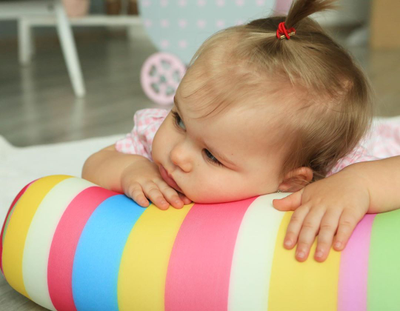 Декоративная подушка антистресс валик "Мультифрукт"