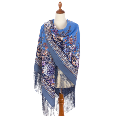 Павловопосадский платок Возьмёмся за руки, друзья 1973-13