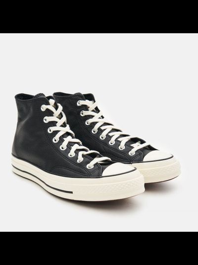 Кеды кожаные Converse Chuck Taylor 70 черные высокие