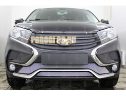 Защита радиатора Lada Xray Cross 2018- (2 части) chrome низ