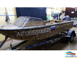 Тент на лодку КАСАТКА 435