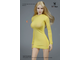 Женское узкое платье мини (желтое) - 1/6 - Side zip tight skirt (SA018C) - SA Toys