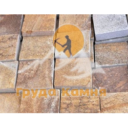 Брусчатка из камня бело-желтая