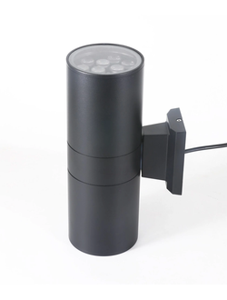 Светильник 18вт (2*9вт) двусторонний фасадный светодиодный (Черный)