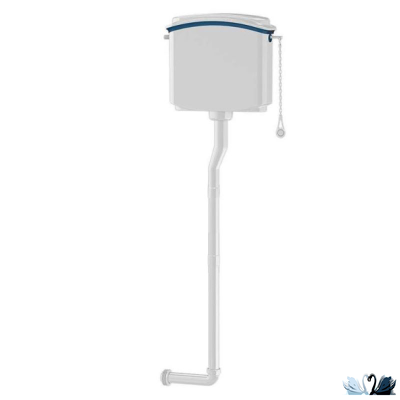 Бачок Nova Plastik NV 4082 для чаши Генуя, пластиковый навесной, смывной. Арматура рычажная, с цепочкой